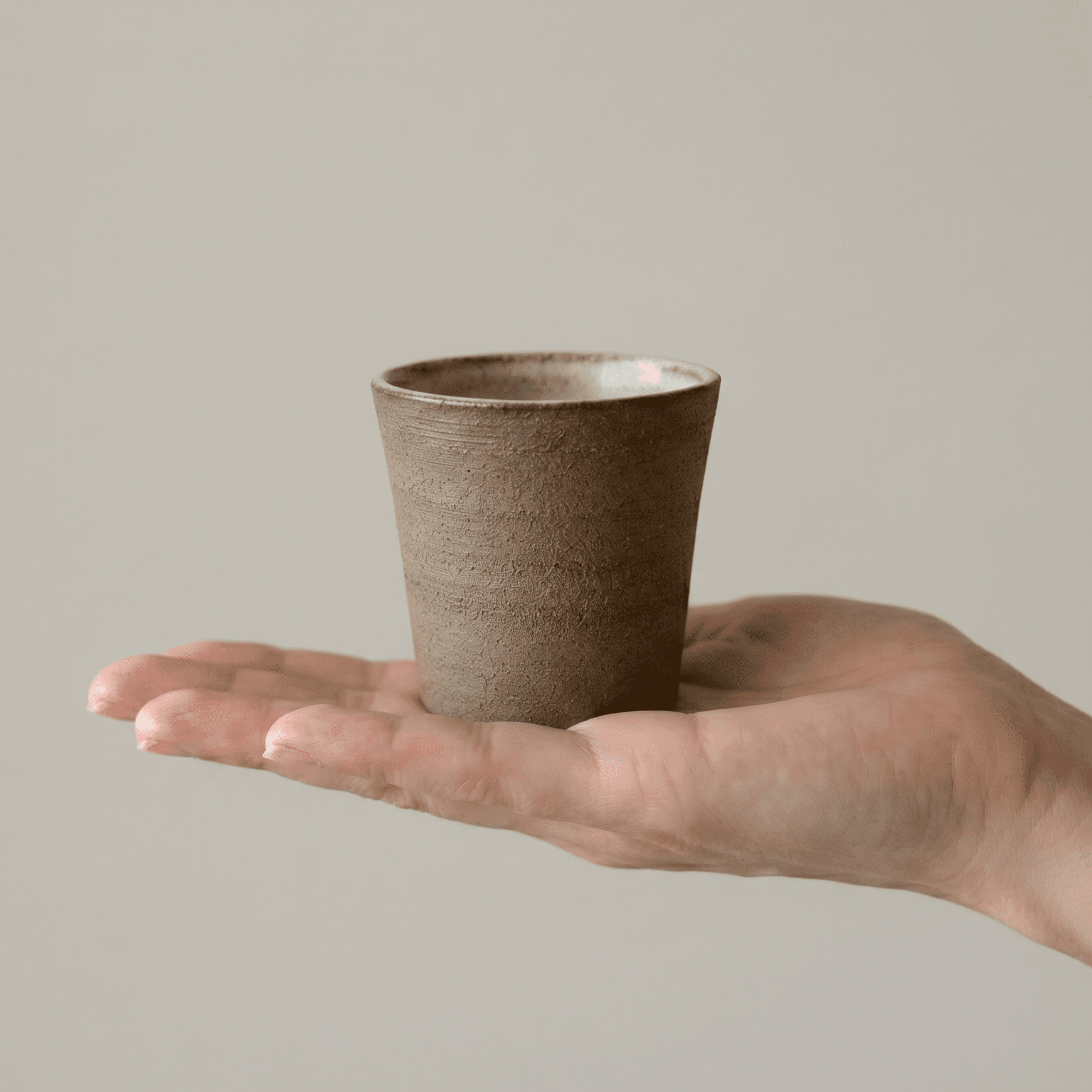 Textured Stoneware Espresso Cup Set — thumbnail 3