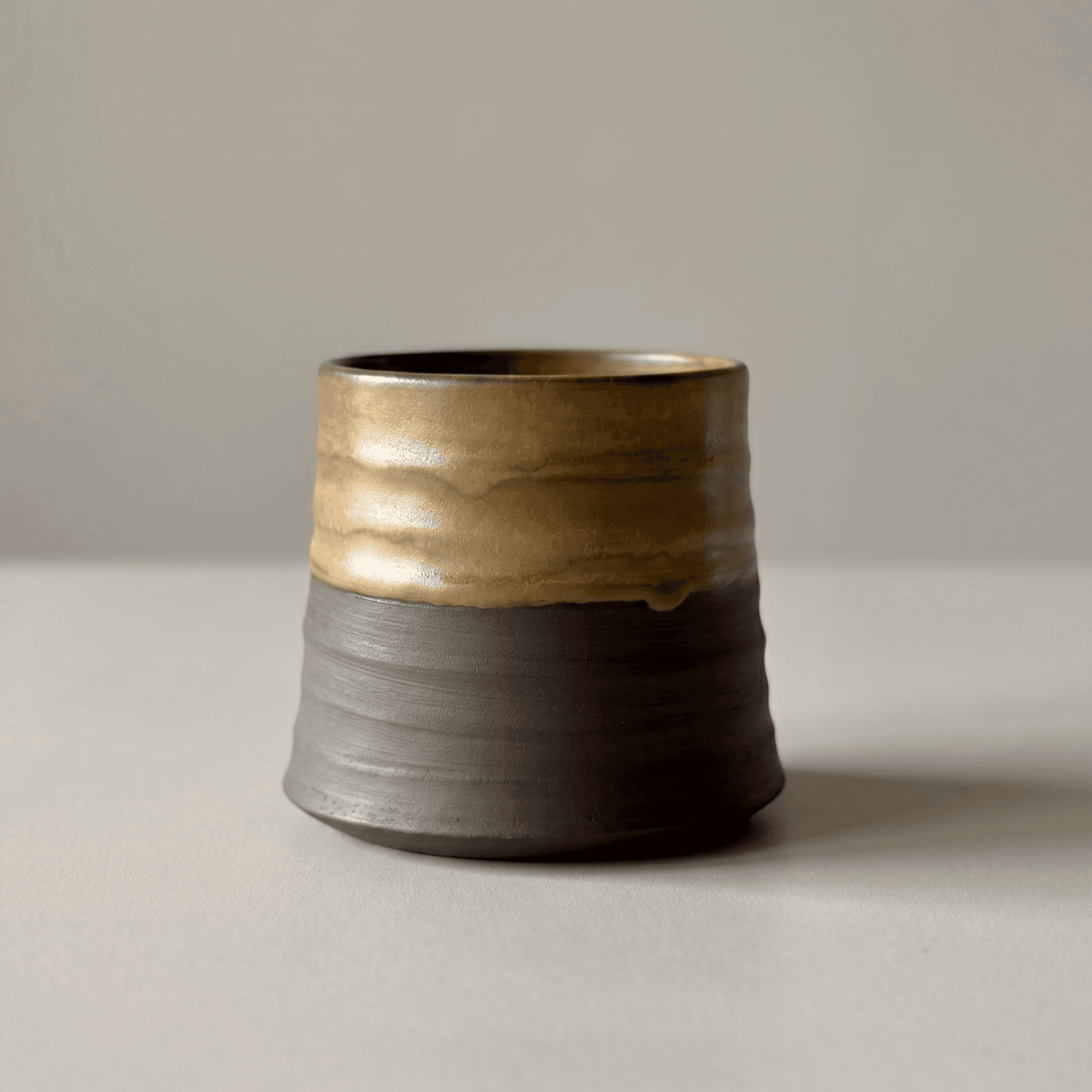 Bronze Glaze Stoneware Cup