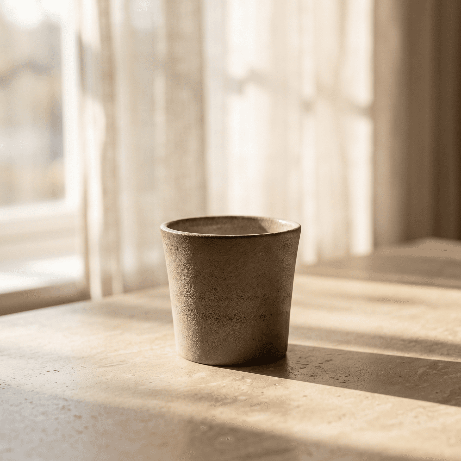 Textured Stoneware Espresso Cup Set — thumbnail 4