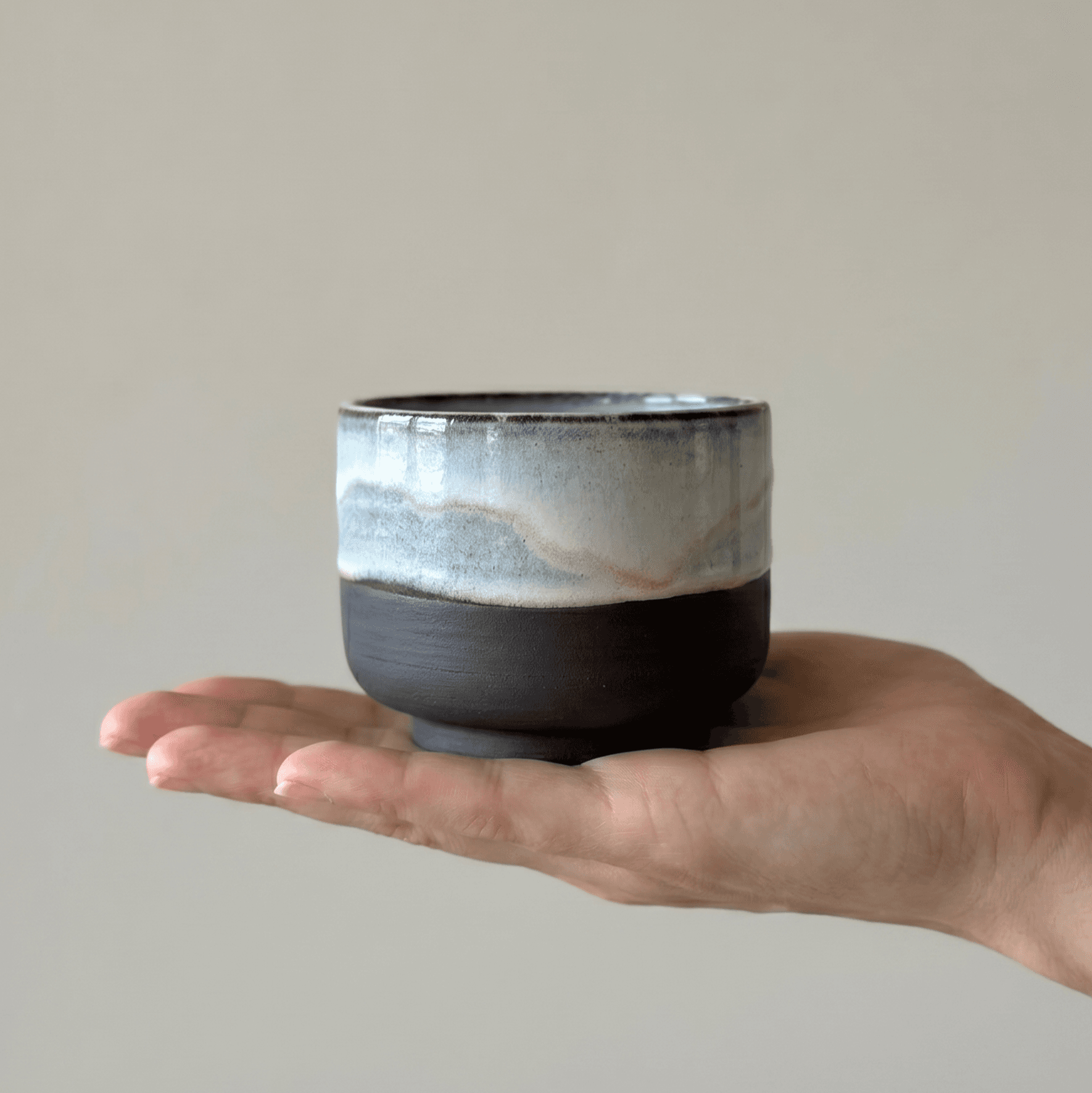 Black Stoneware Matcha & Coffee Cup — thumbnail 3