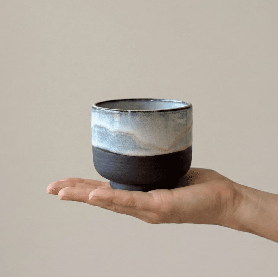 Black Stoneware Matcha & Coffee Cup — thumbnail 2
