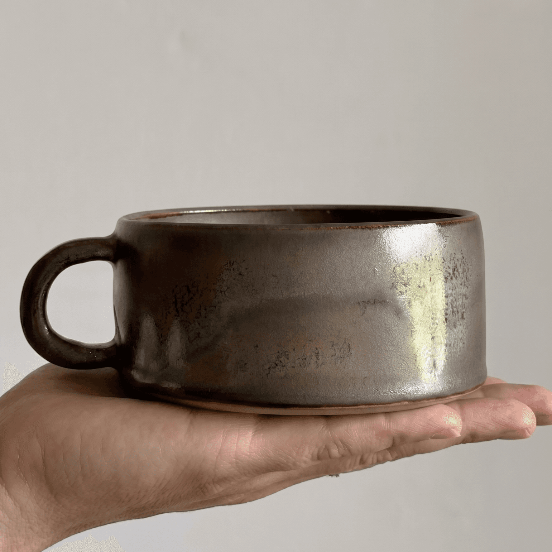Metallic Effect Stoneware Mug — thumbnail 3