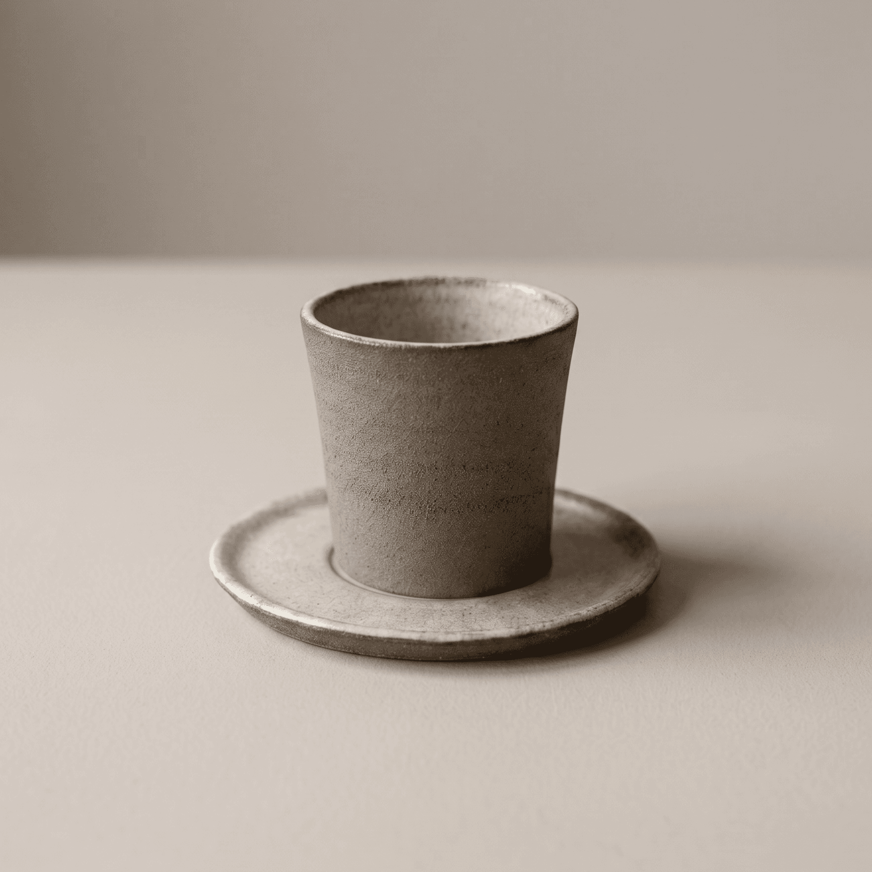 Textured Stoneware Espresso Cup Set — thumbnail 1