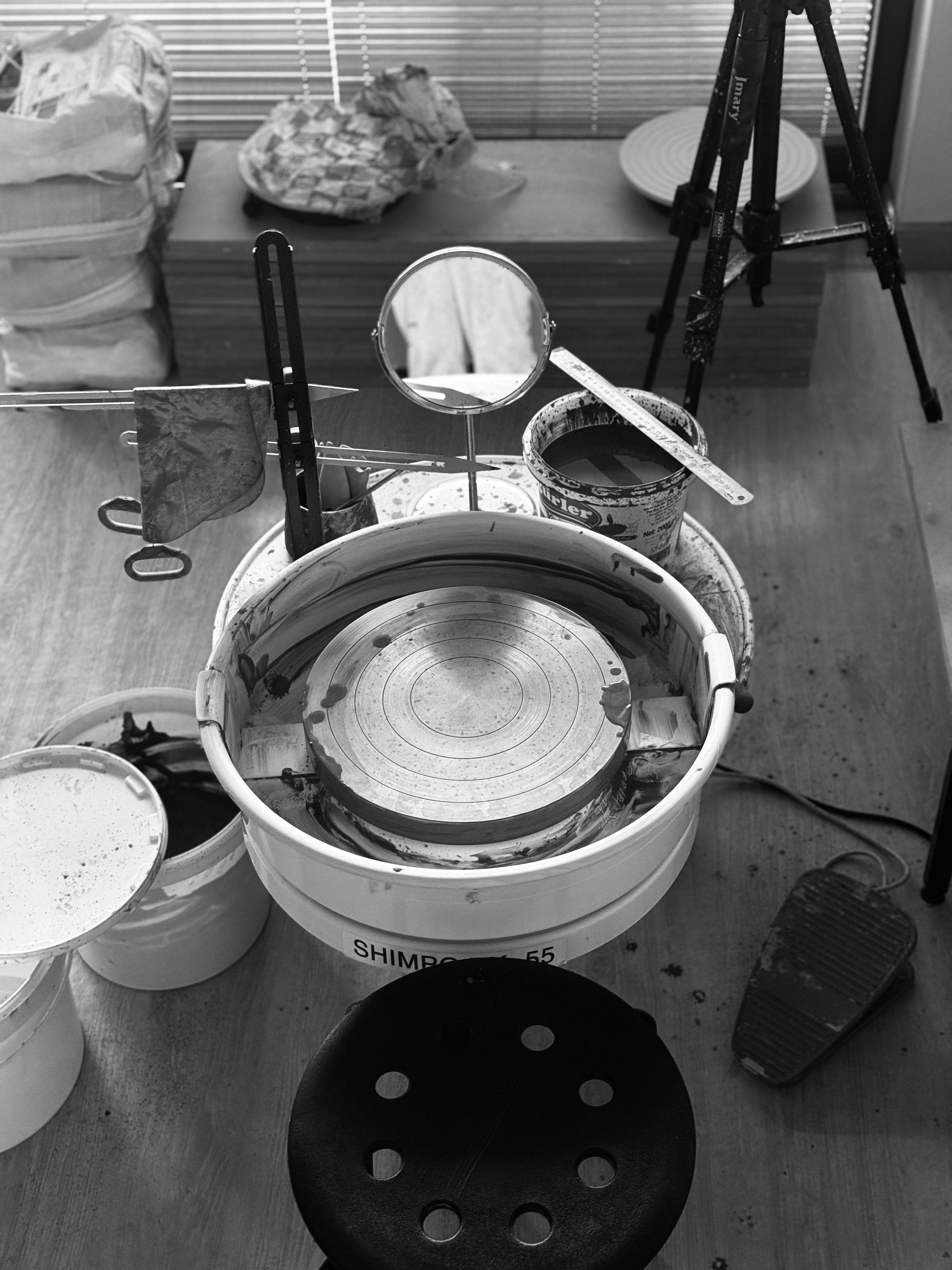 Dilan Gürçam at work in the Dilan Gürçam Ceramic Studio, Muğla