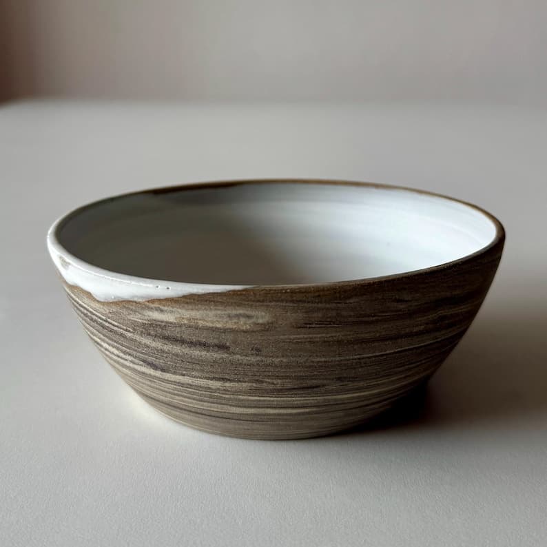 Two-Toned Stoneware Bowl