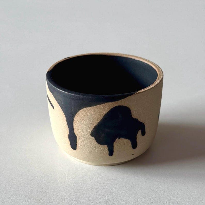 Minimal Black Ceramic Mug