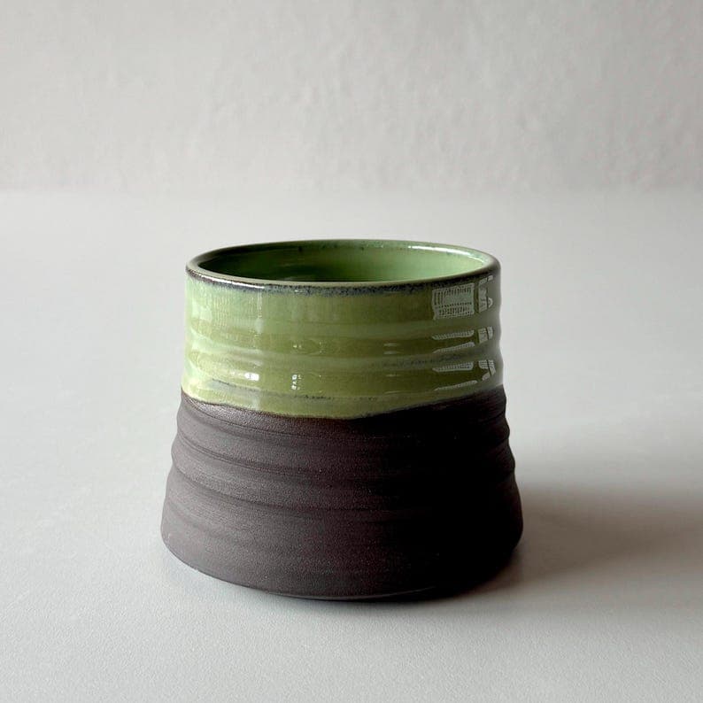 Earthy Green Stoneware Mug