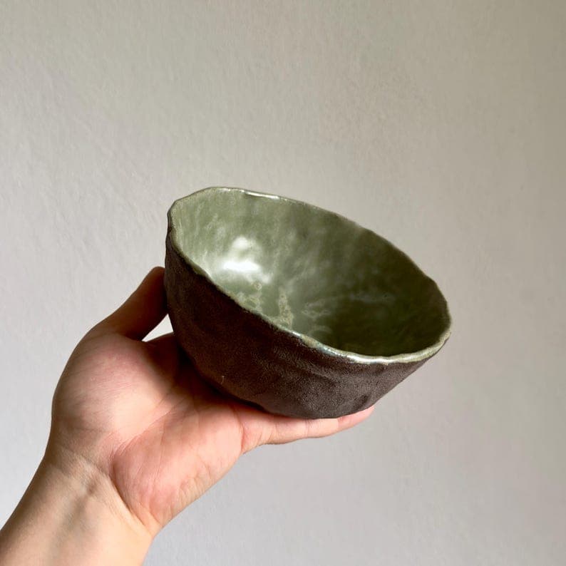 Green Matte Ceramic Bowl