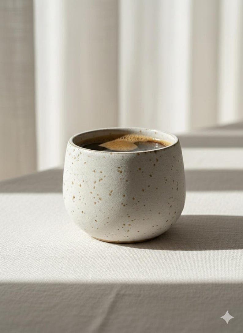 Speckled Cream Matte Mug