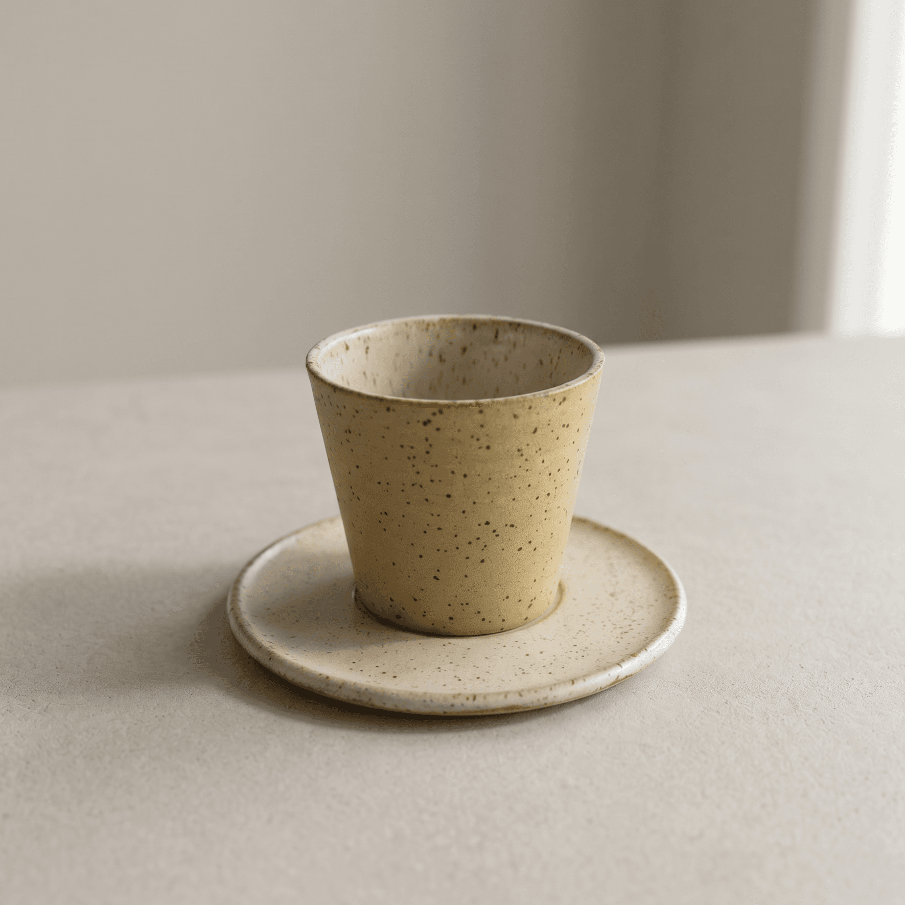 Speckled Stoneware Espresso Cup Set — 1