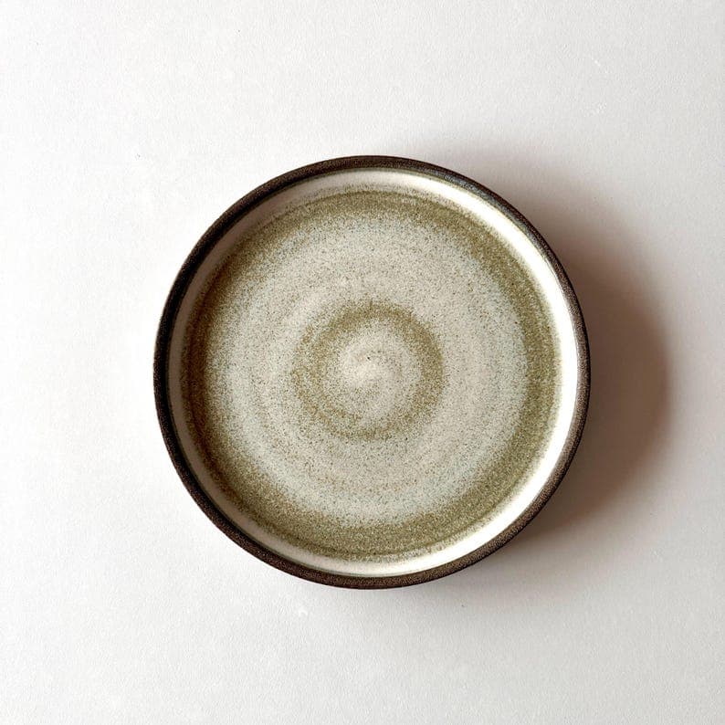 White Glossy Stoneware Plate